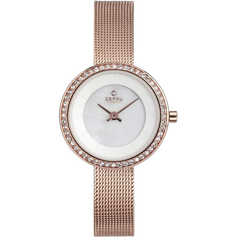 Obaku Women's Denmark White Dial Watch - V146levwmv